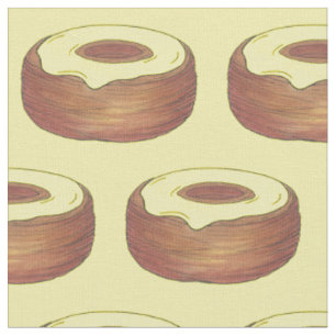 Frosted Croissant Doughnut Doughnut Pastry Bakery Fabric