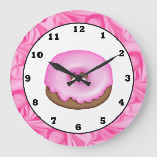 Frosted Doughnut sweet treat wall clock