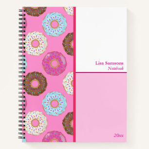 Frosted Doughnuts Custom Notebook 