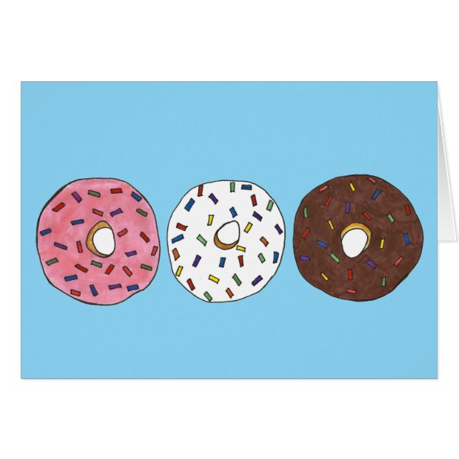 Frosted Doughnuts Sprinkles Doughnut Breakfast Foo (Front Horizontal)
