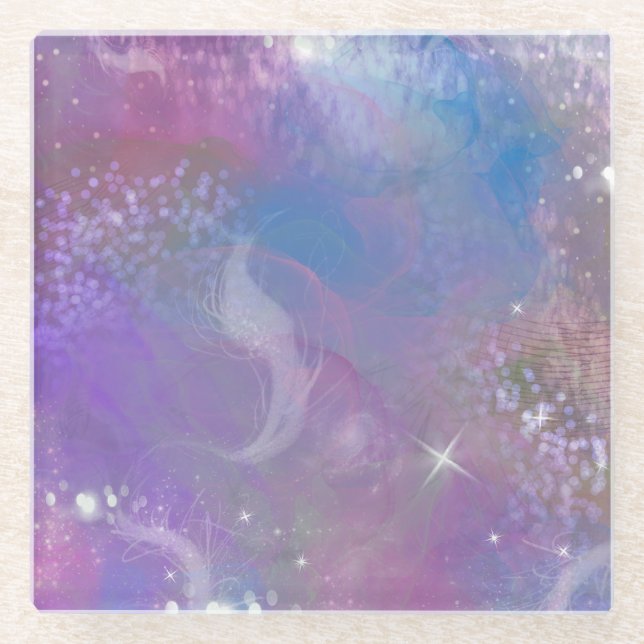 Frosted Dreaming Glass Coaster (Front)