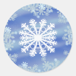 Frosted Edges III Classic Round Sticker