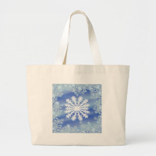 Frosted Edges III Large Tote Bag
