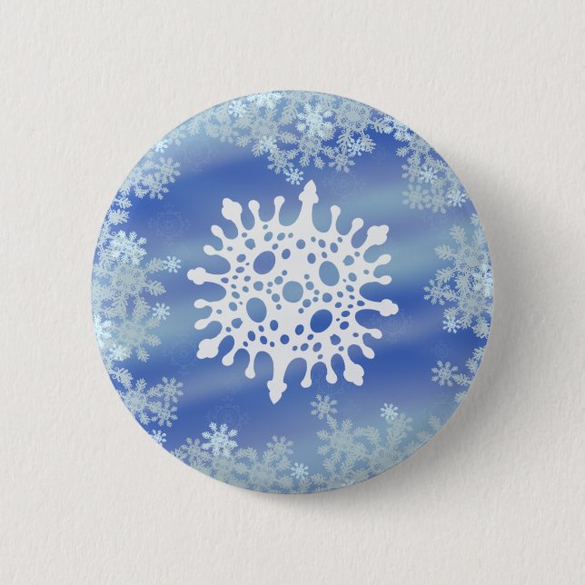 Frosted Edges VI 2 Inch Round Button (Front)