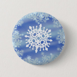Frosted Edges VI 2 Inch Round Button