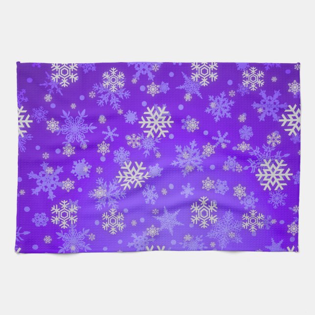 Frosted Elegance Kitchen Towel (Horizontal)