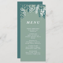 Frosted Eucalyptus Christmas Cocktail menu 