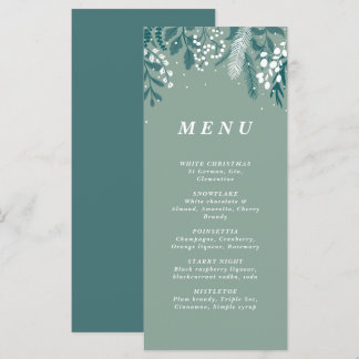 Frosted Eucalyptus Christmas Cocktail menu 