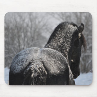 Frosted Friesian Butt Mouse Pad