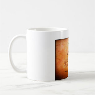Frosted Glass Mug, 10 oz Rabbit in Desert  Coffee Mug