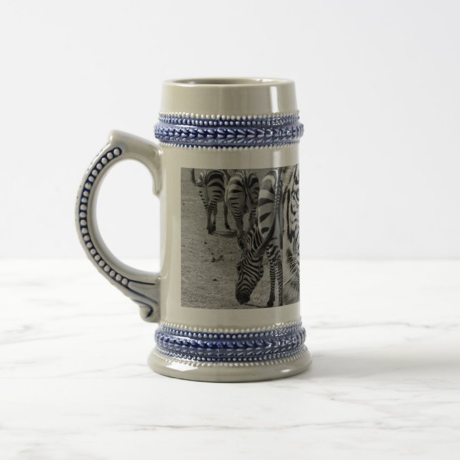 Frosted Glass Mug, 16 oz Beer Stein (Left)