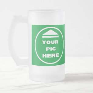 Frosted Glass Mug - Add Your Image 16 oz 