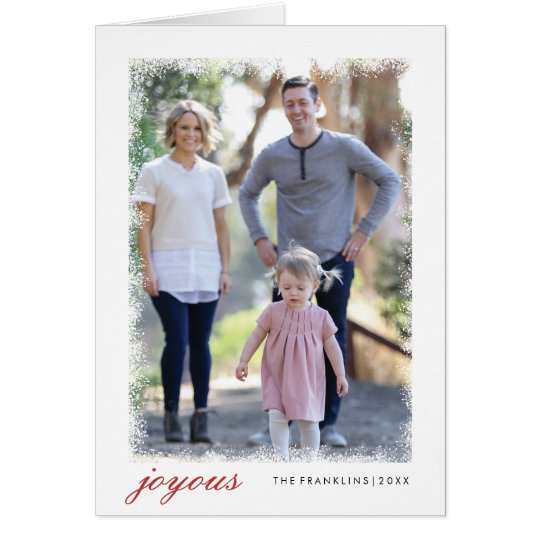 Frosted Holiday Photo Cards