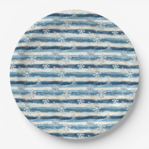 Frosted Horizon Paper Plate