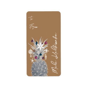 Frosted Island Pine, Sugar Plum Gift Labels