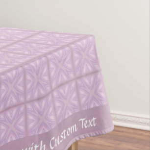 Frosted Pink Lavender Pastel Tile Design Tablecloth