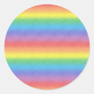 Frosted Rainbow Stickers