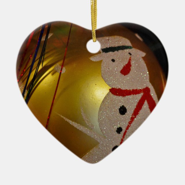 Frosted Snowman Ornament (Front)