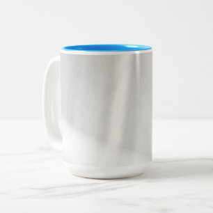 Frosted Snowy Effect Two-Tone Coffee Mug