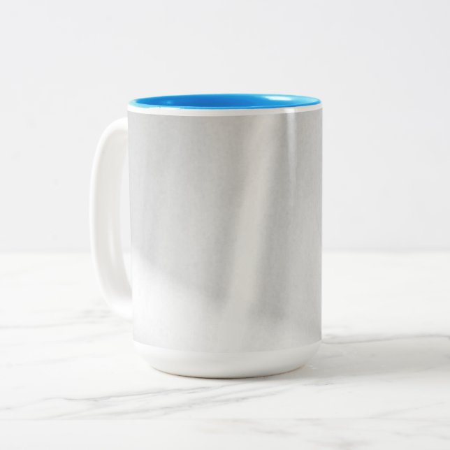 Frosted Snowy Effect Two-Tone Coffee Mug (Front Left)