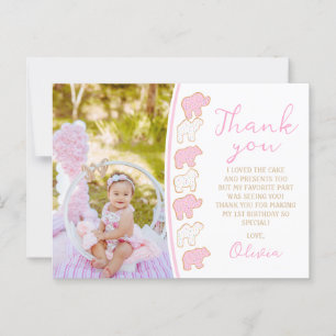 Frosted sprinkle Animal Cookie party guest favour Postcard