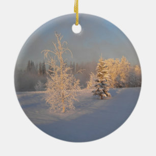 Frosted Trees Ornament