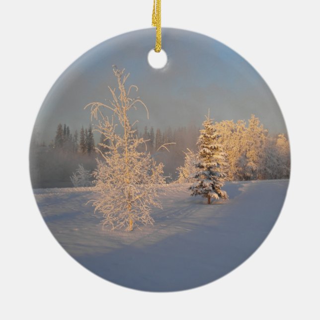 Frosted Trees Ornament (Back)