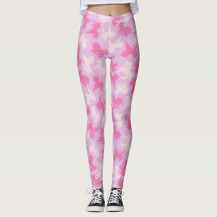 Frosted Unicorn Cookies on Purple Leggings