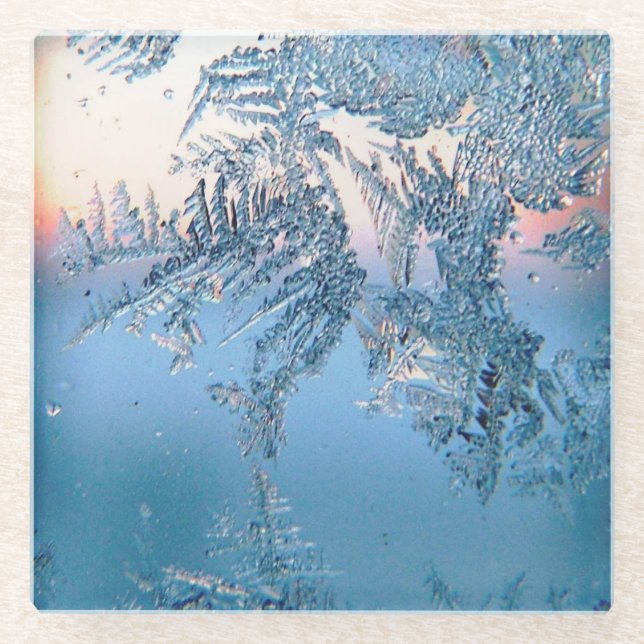 Frosted View Glass Coaster (Front)