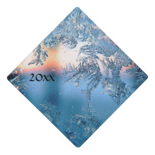 Frosted View Graduation Cap Topper