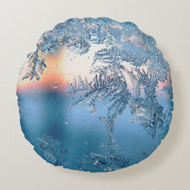 Frosted View Round Pillow (Front)
