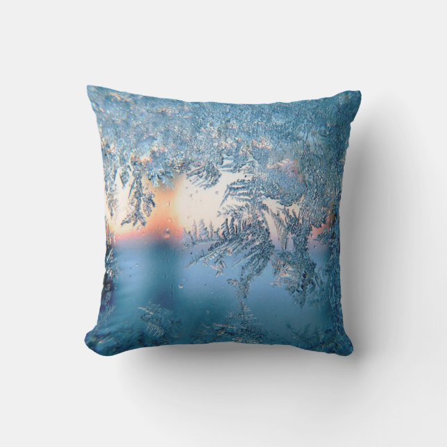 Frosted View Throw Pillow (Front)