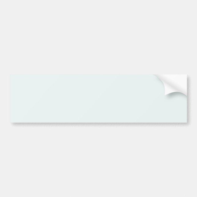 Frosted White Solid Colour | Classic | Elegant Bumper Sticker (Front)