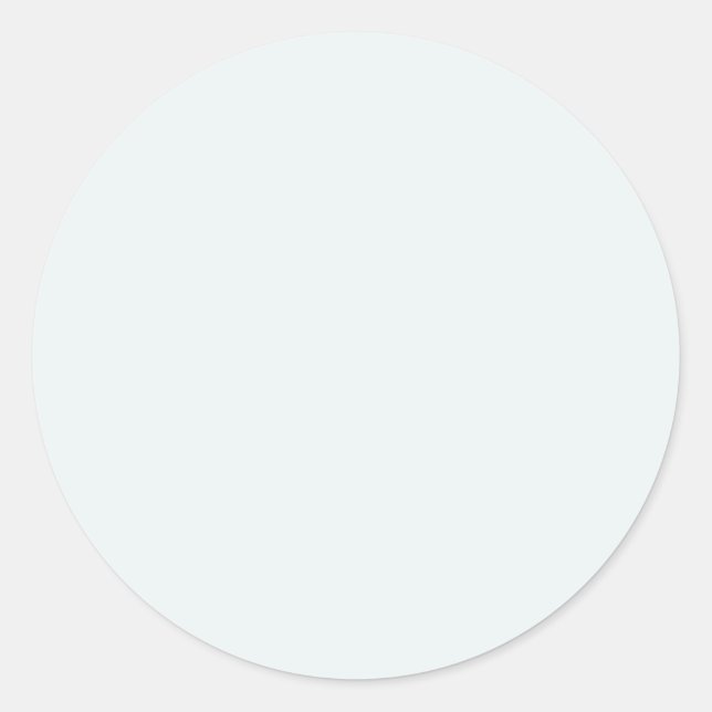 Frosted White Solid Colour | Classic | Elegant Classic Round Sticker (Front)