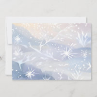Frosted Window | Beautiful Snowing Winter Scene