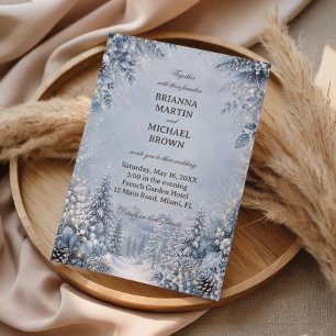 Frosted Woodland Path Winter Invitation