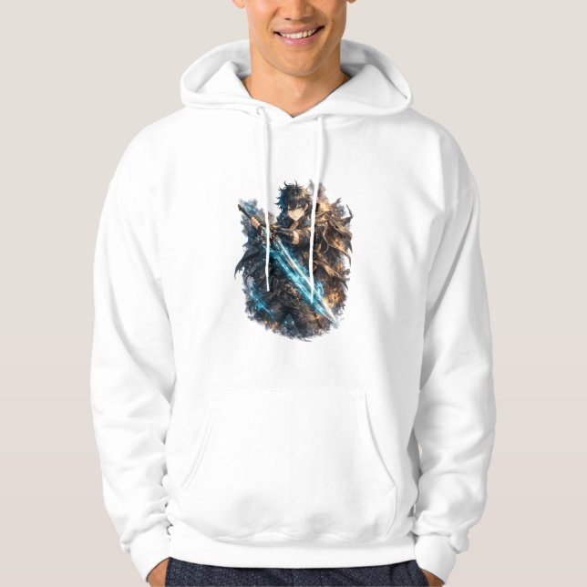 Frostfire Blade Warrior Hoodie (Front)