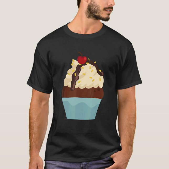 Frosting Baking Cupcake For Dessert  Pastry Chef B T-Shirt (Front)