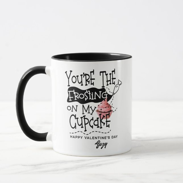 Frosting On My Cupcake Valentine Mug - Playful (Left)