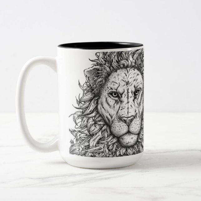 FrostLion Two-Tone Coffee Mug (Left)
