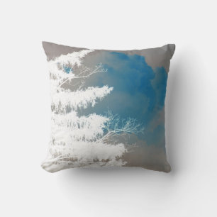 Frosts and Trees Throw Pillow