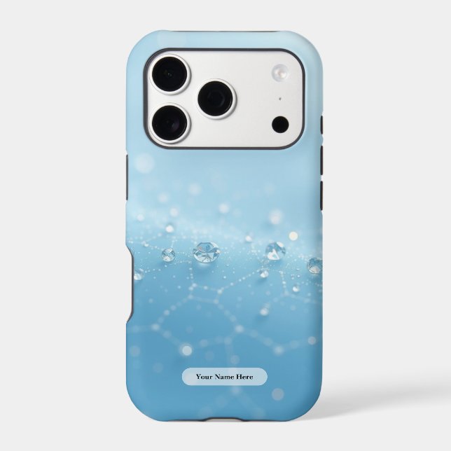 Frosty Azure Bronze Dew Dots (Back)