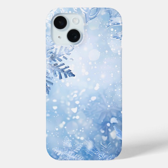 Frosty Blue Delight Phone Case (Back)