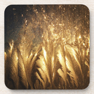 Frosty bronzed coasters