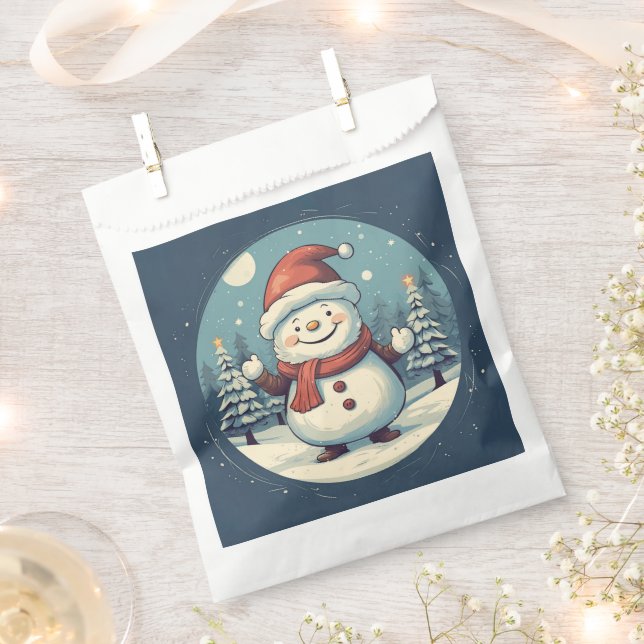 Frosty Charm for the Holidays Favour Bag (Clipped)