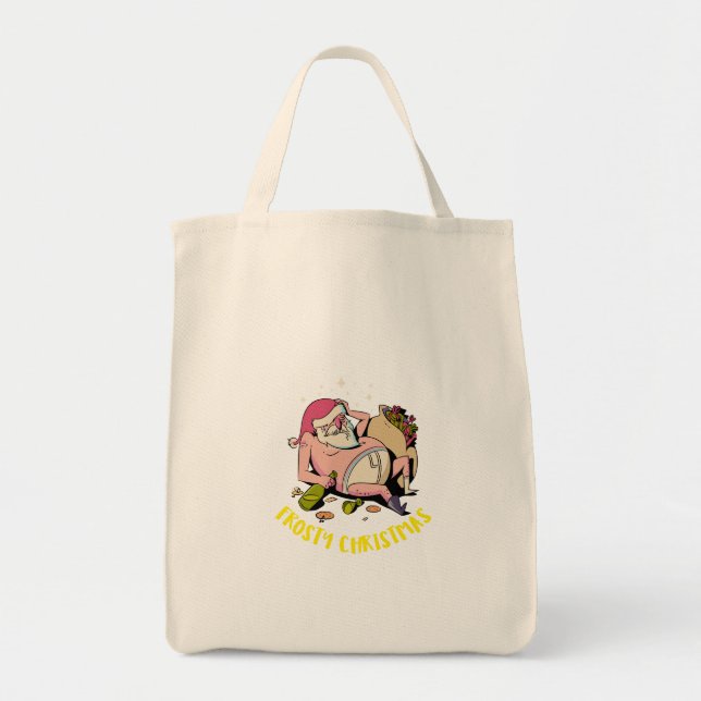 Frosty Christmas Tote Bag (Front)
