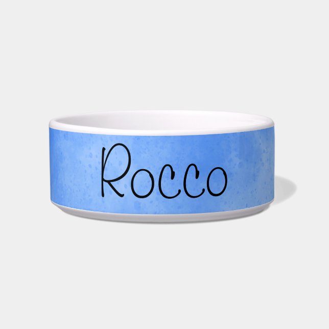 Frosty Cloud Effect Ceramic Pet Bowl (Front)