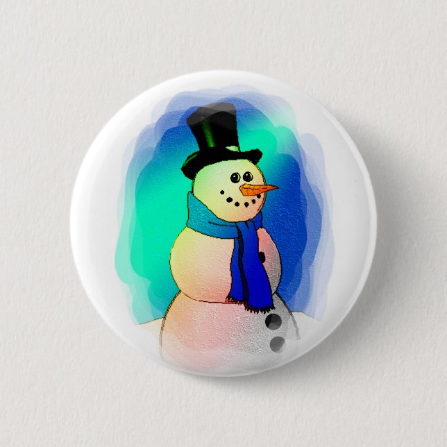Frosty Dreams 2 Inch Round Button (Front)