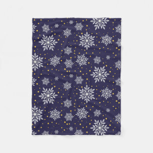 Frosty Elegance Fleece Blanket