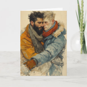 Frosty Embrace Winter Card